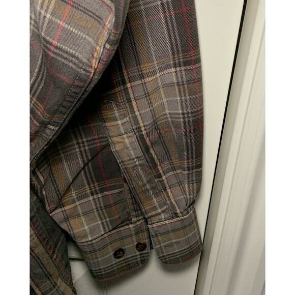Roper button up shirt plaid browns size xl 100% cotton - Picture 7 of 8